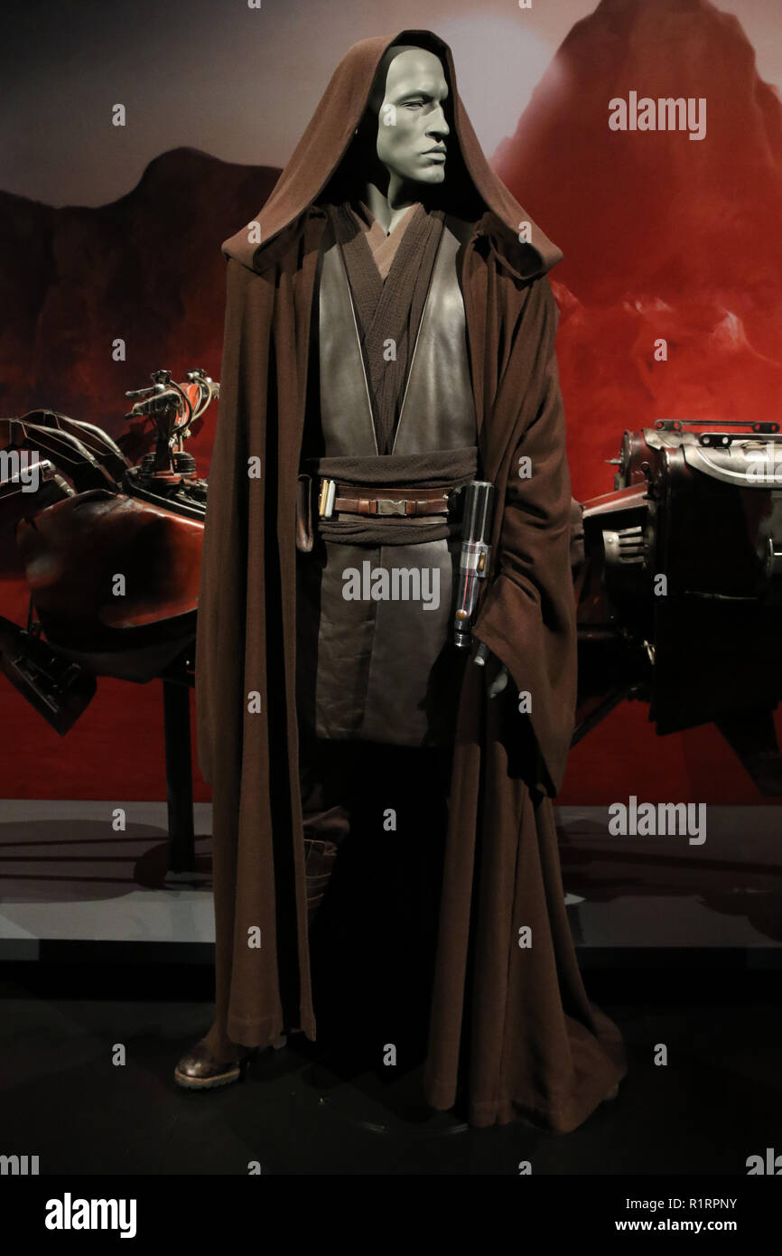 Sydney, Australia. 15 November 2018. Media preview of STAR WARS Identities: The Exhibition at the Powerhouse Museum. Pictured: Anakin Skywalker. Credit: Richard Milnes/Alamy Live News Stock Photo