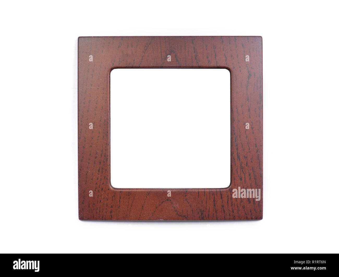 Wooden frame isolated on white background Stock Photo - Alamy