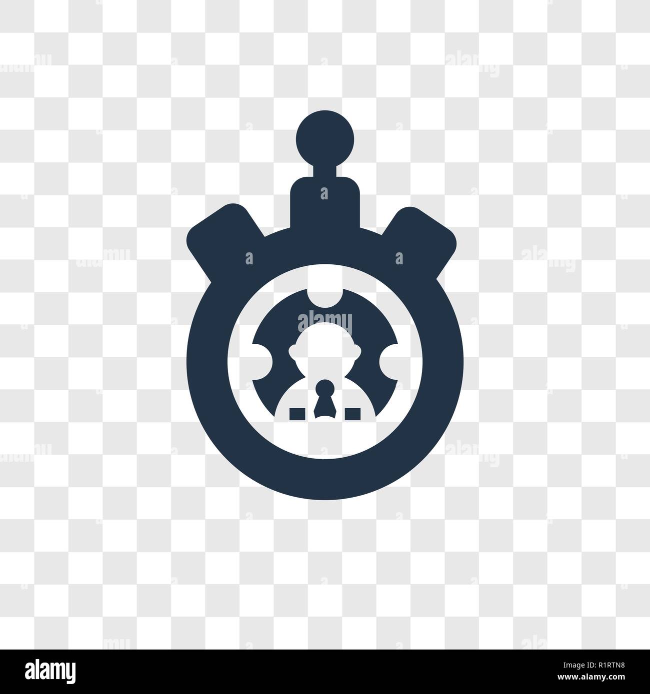 Stopwatch vector icon isolated on transparent background, Stopwatch ...