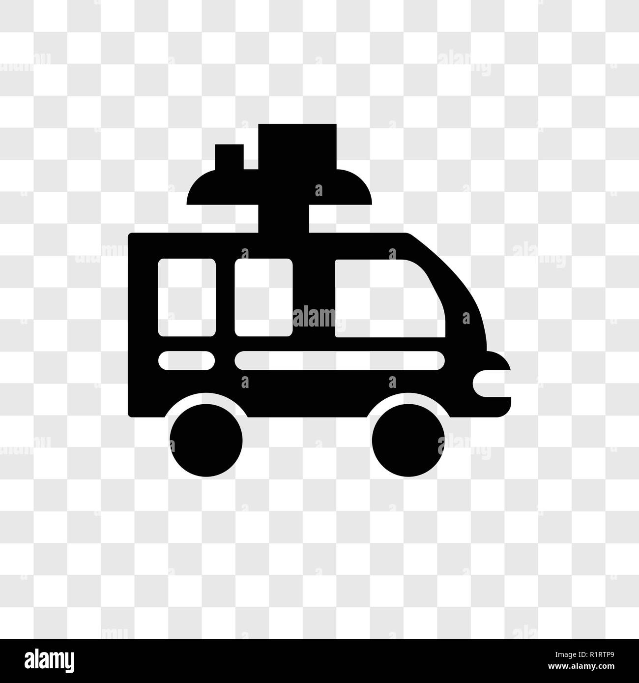 Camper vector icon isolated on transparent background, Camper ...