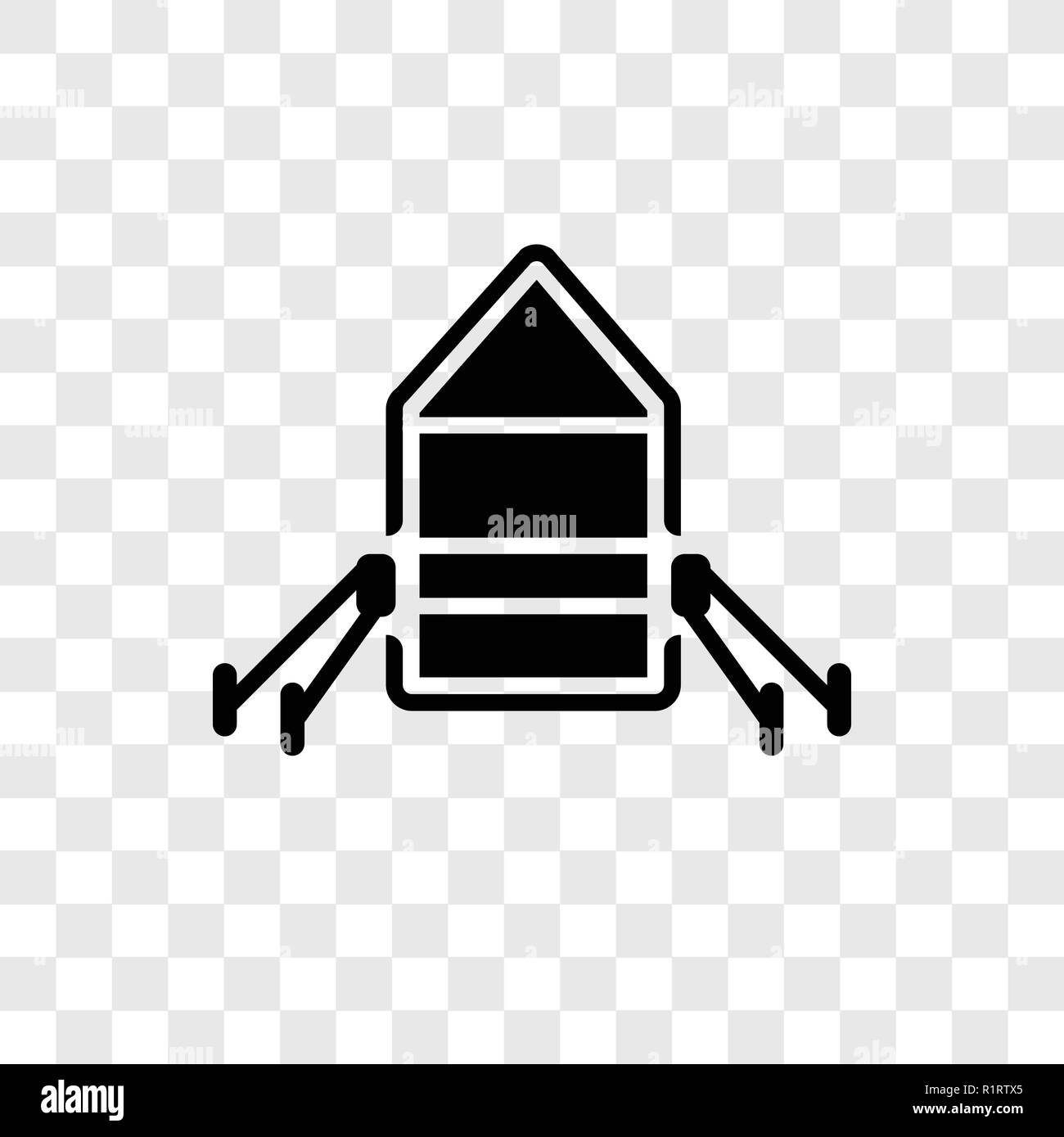 Raft vector icon isolated on transparent background, Raft transparency ...