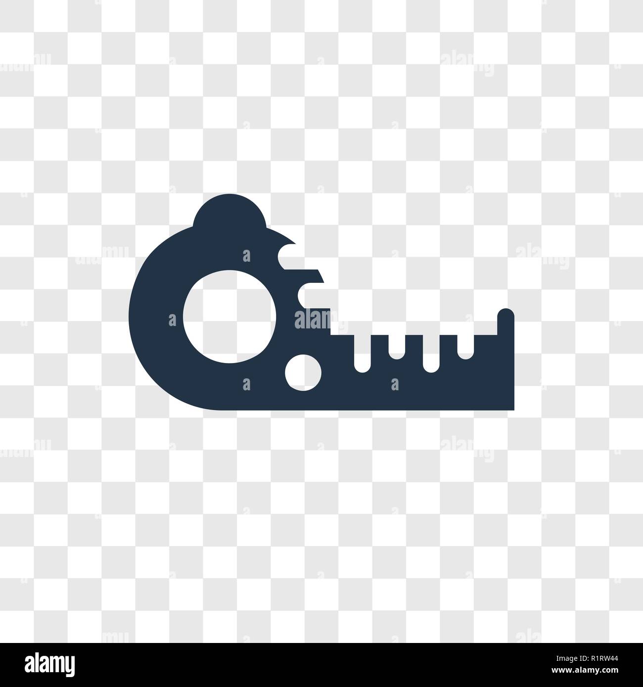 Measuring tape vector icon isolated on transparent background ...