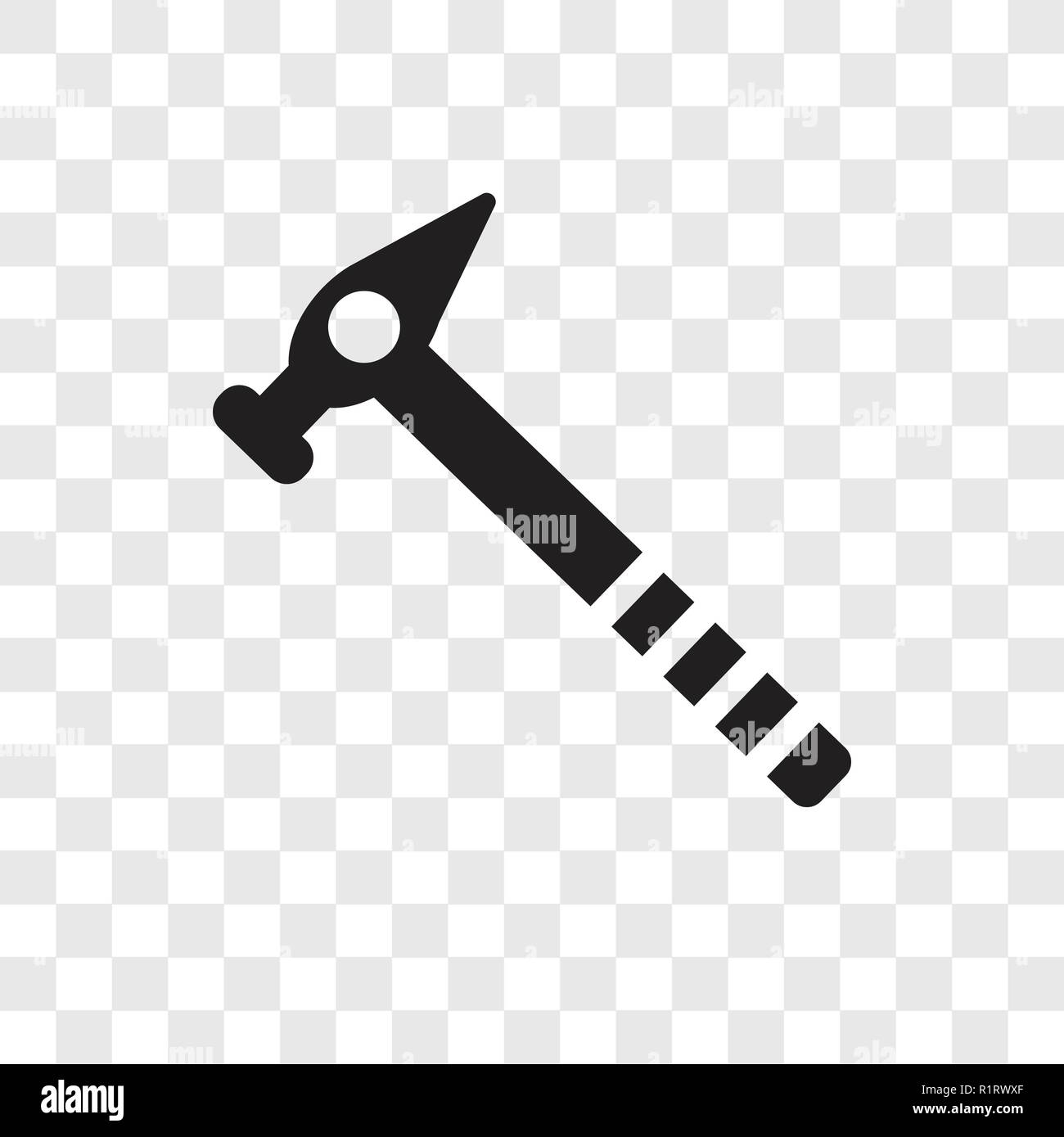 Hammer vector icon isolated on transparent background, Hammer transparency  logo concept Stock Vector Image & Art - Alamy