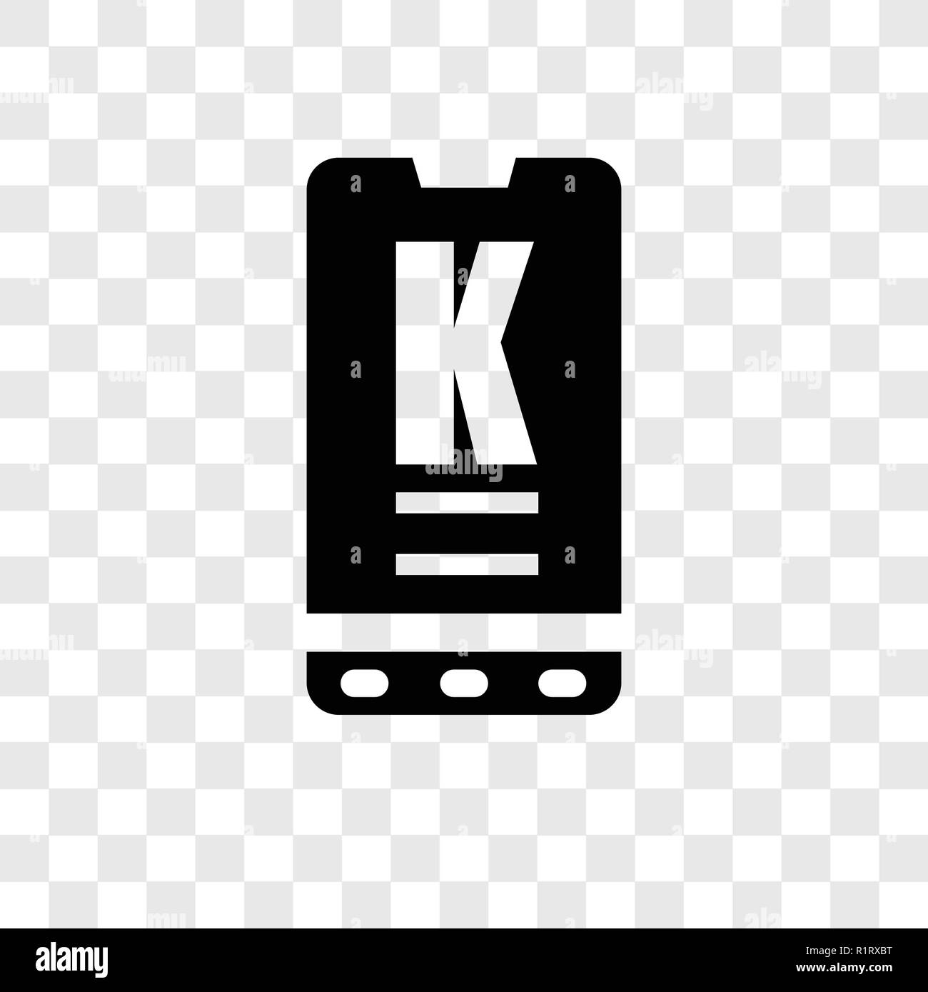 Kickstarter vector icon isolated on transparent background, Kickstarter