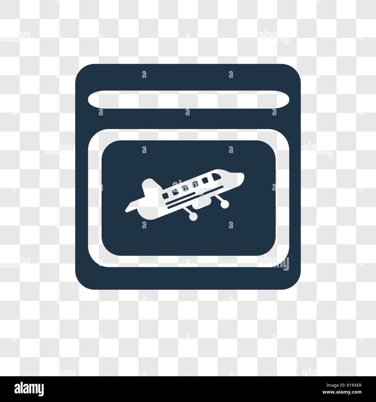 Browser vector icon isolated on transparent background, Browser ...