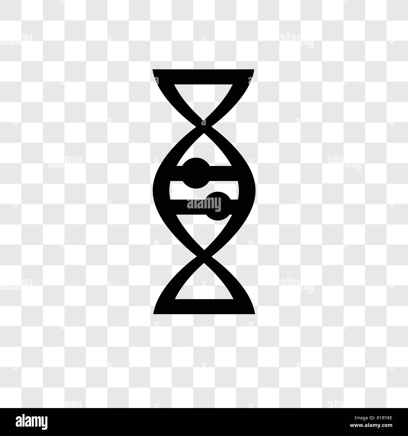Dna Vector Icon Isolated On Transparent Background Dna Transparency Logo Concept Stock Vector Image Art Alamy