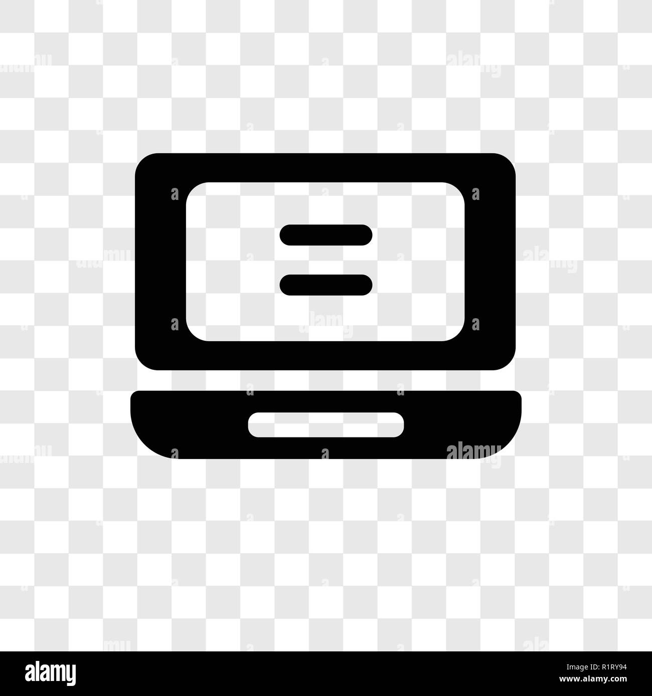 Laptop vector icon isolated on transparent background, Laptop transparency  logo concept Stock Vector Image \u0026 Art - Alamy, image size:1300x1389