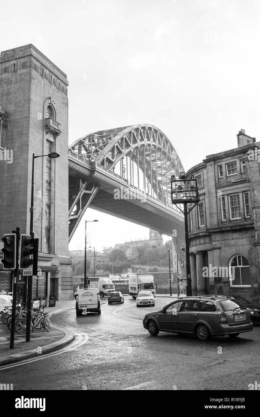 Black and white newcastle gateshead quayside hires stock photography