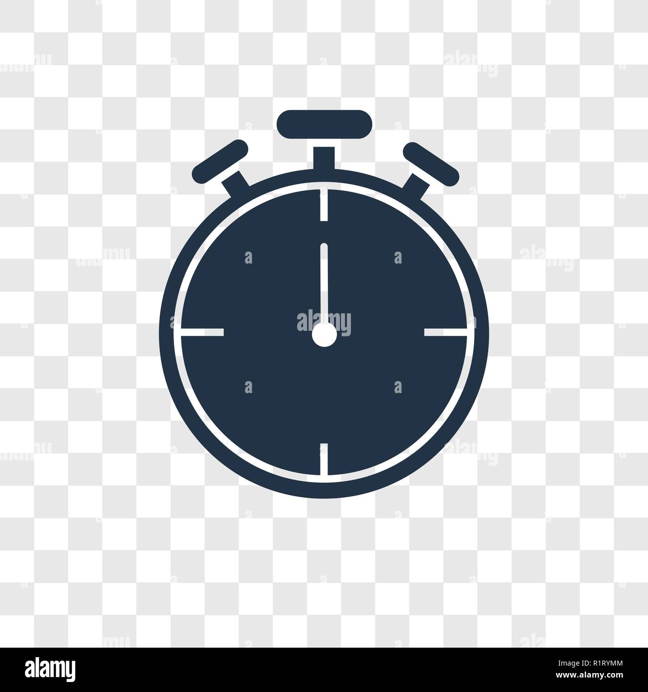 Timer vector icon isolated on transparent background, Timer ...
