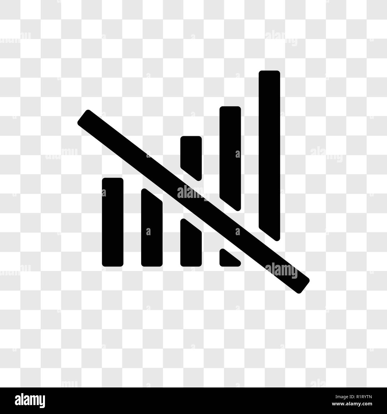 No vector icon isolated on transparent background, No transparency logo