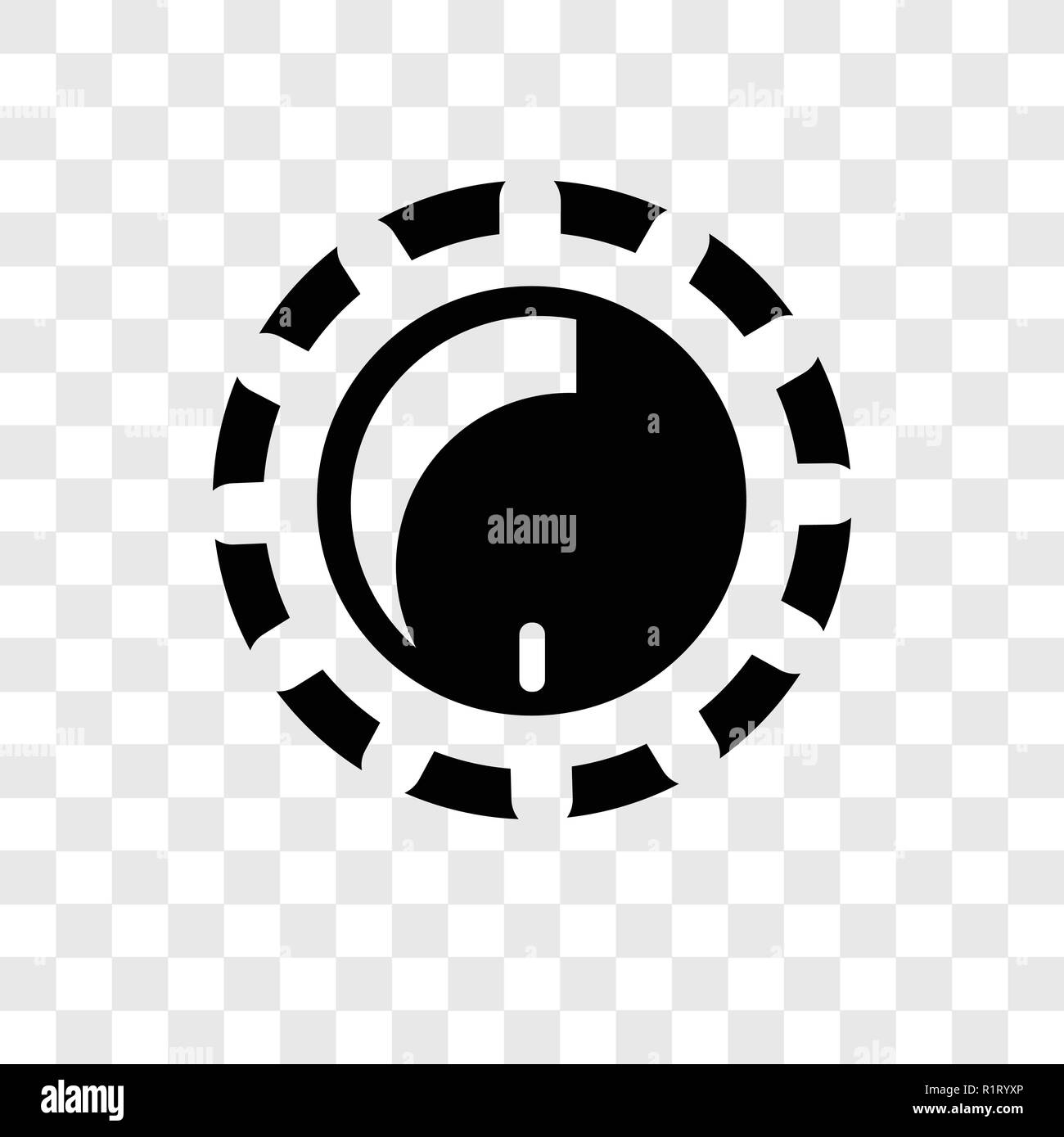 Dimmer vector icon isolated on transparent background, Dimmer