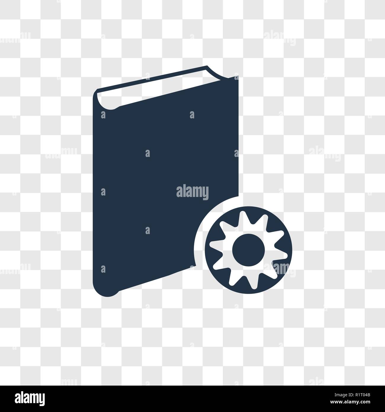 Book vector icon isolated on transparent background, Book transparency ...