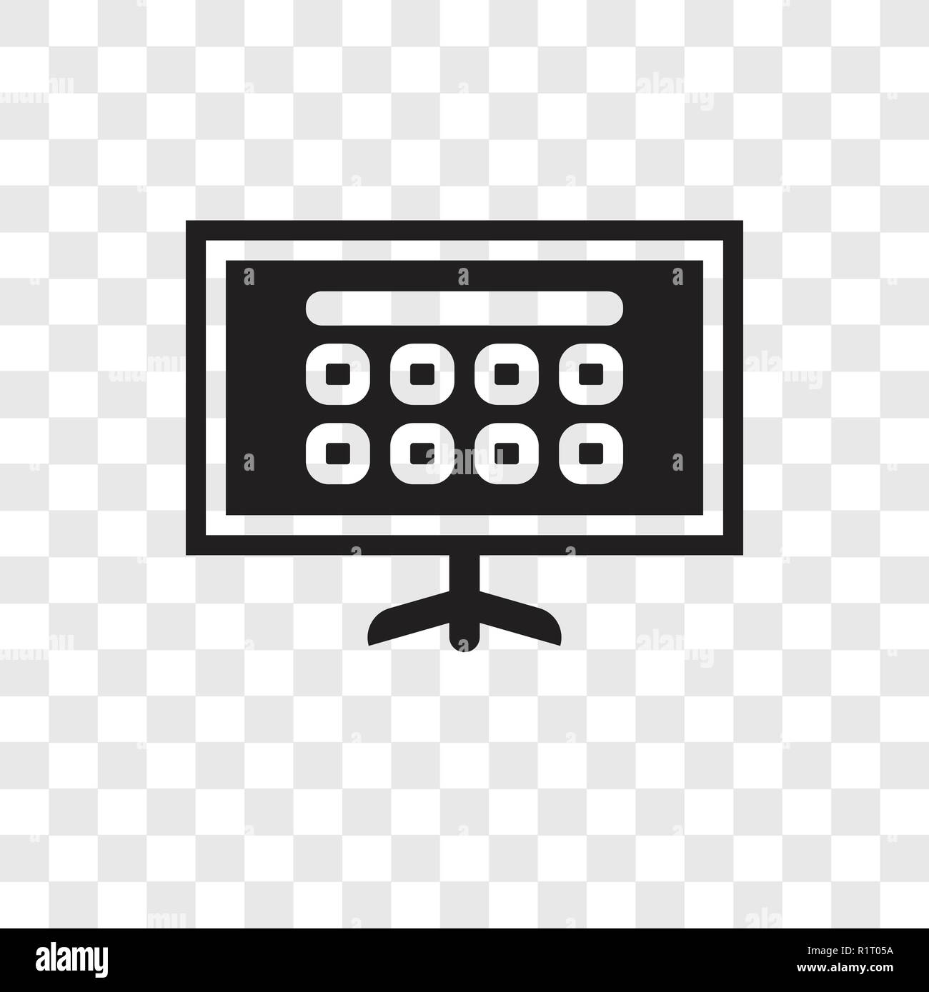 Smart Tv Vector Icon Isolated On Transparent Background Smart Tv