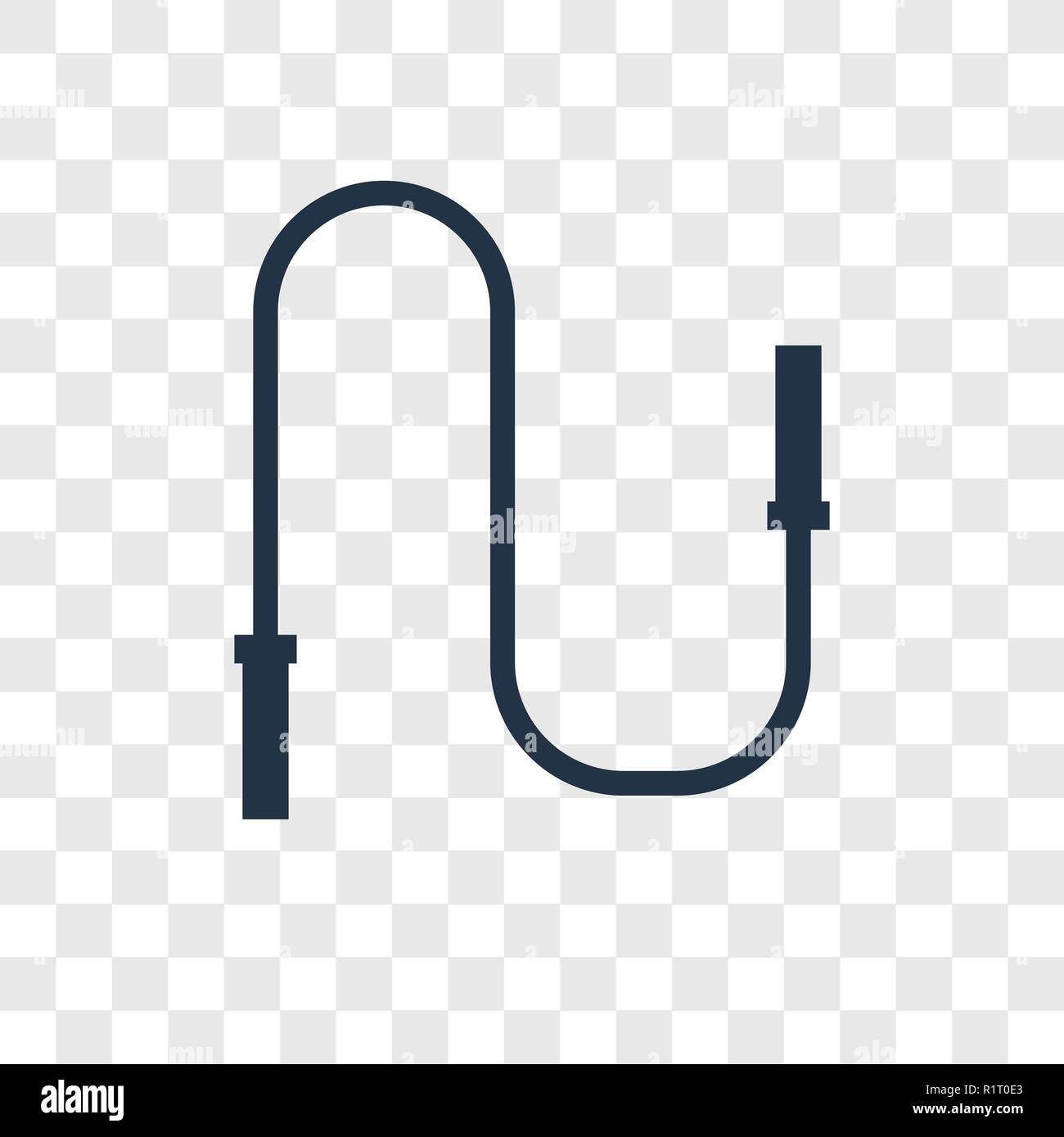 Skipping rope toy vector icon isolated on transparent background