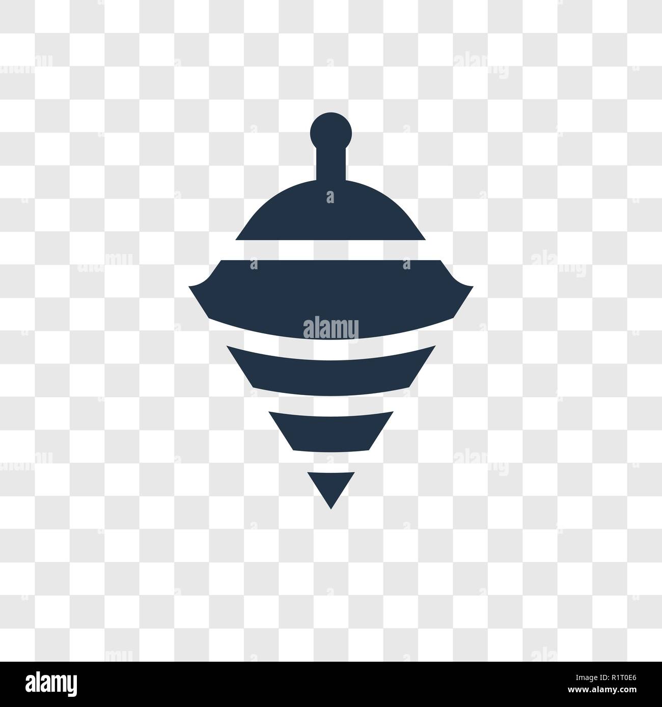 Spinning toy vector icon isolated on transparent background, Spinning