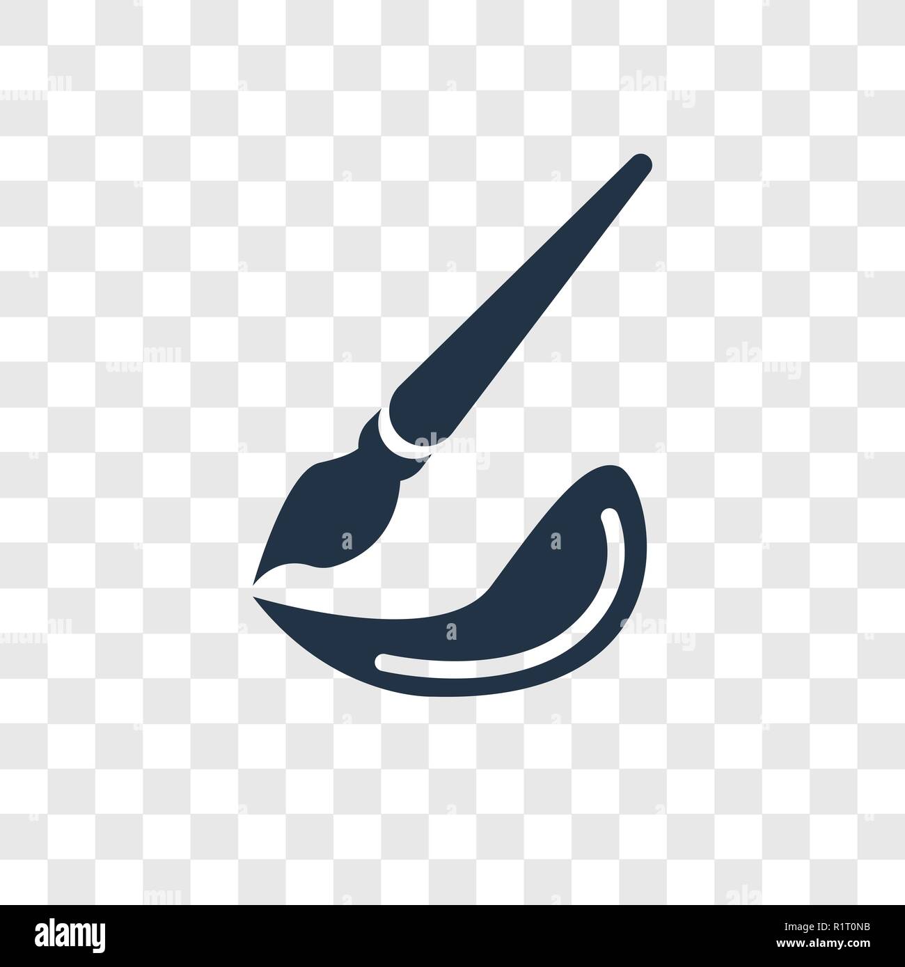 Painter vector icon isolated on transparent background, Painter transparency logo concept Stock Vector