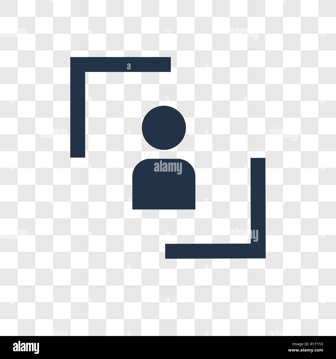 User vector icon isolated on transparent background, User transparency ...