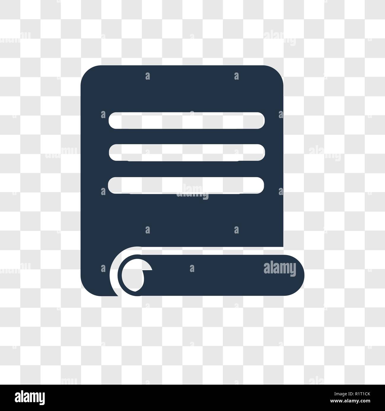 Paper vector icon isolated on transparent background, Paper ...