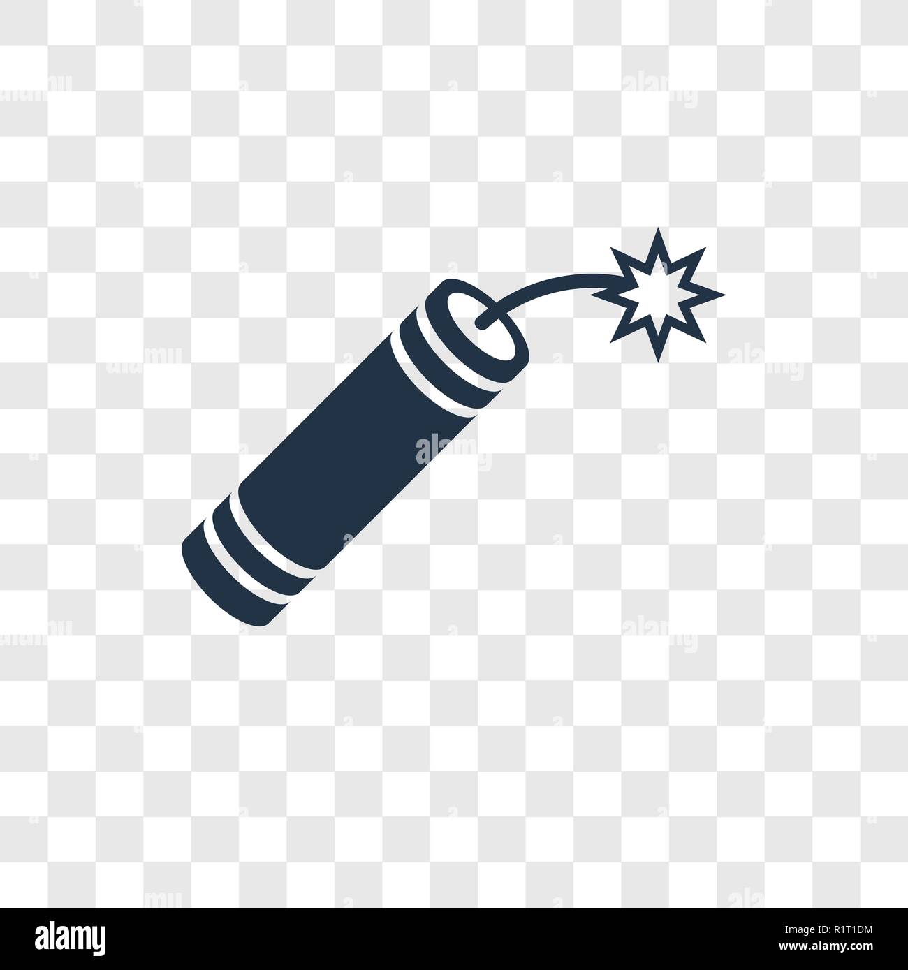 Dynamite vector icon isolated on transparent background, Dynamite  transparency logo concept Stock Vector Image & Art - Alamy