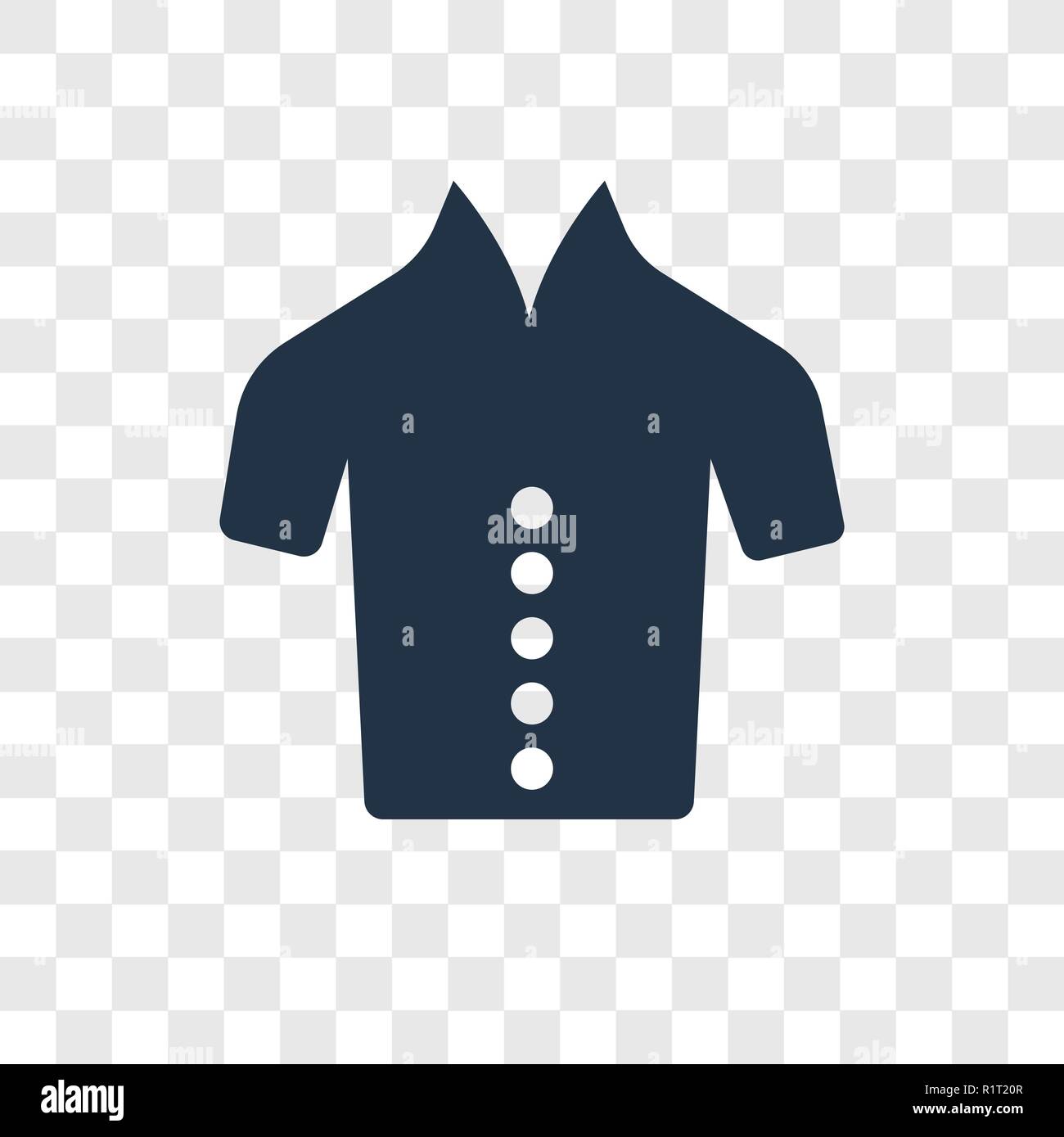 Polo shirt for women vector icon isolated on transparent background