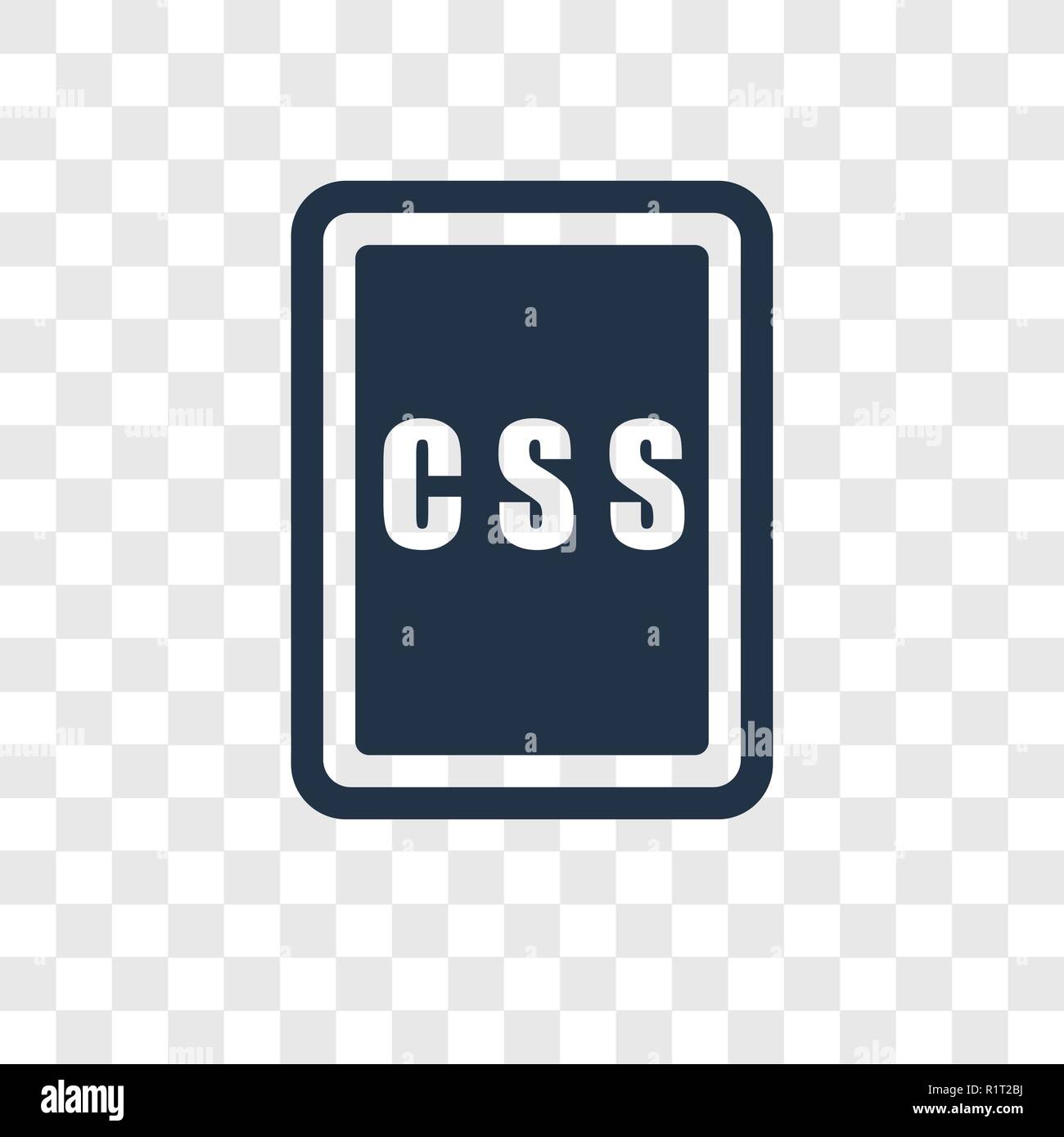 Css vector icon isolated on transparent background, Css transparency logo  concept Stock Vector Image & Art - Alamy