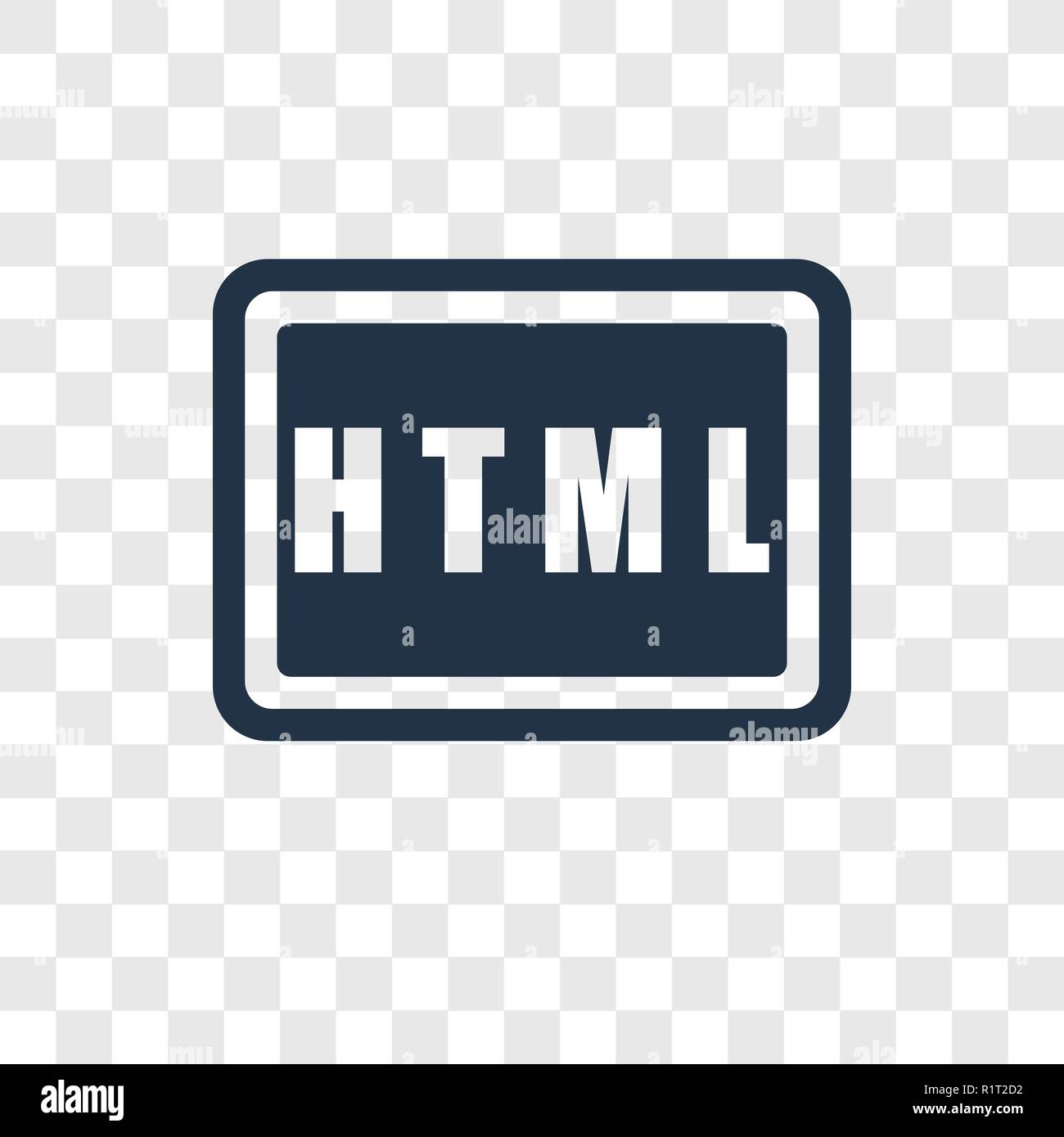 Html vector icon isolated on transparent background, Html transparency logo  concept Stock Vector Image & Art - Alamy