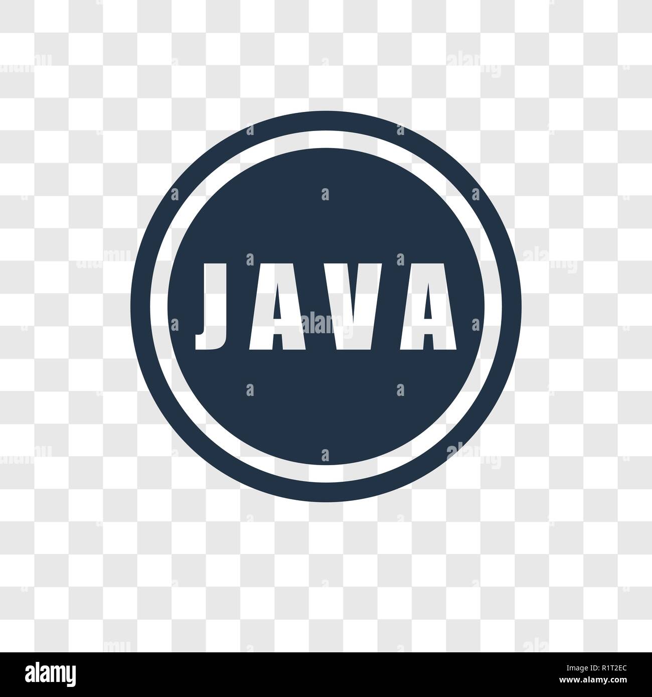 Java vector icon isolated on transparent background, Java transparency logo  concept Stock Vector Image & Art - Alamy