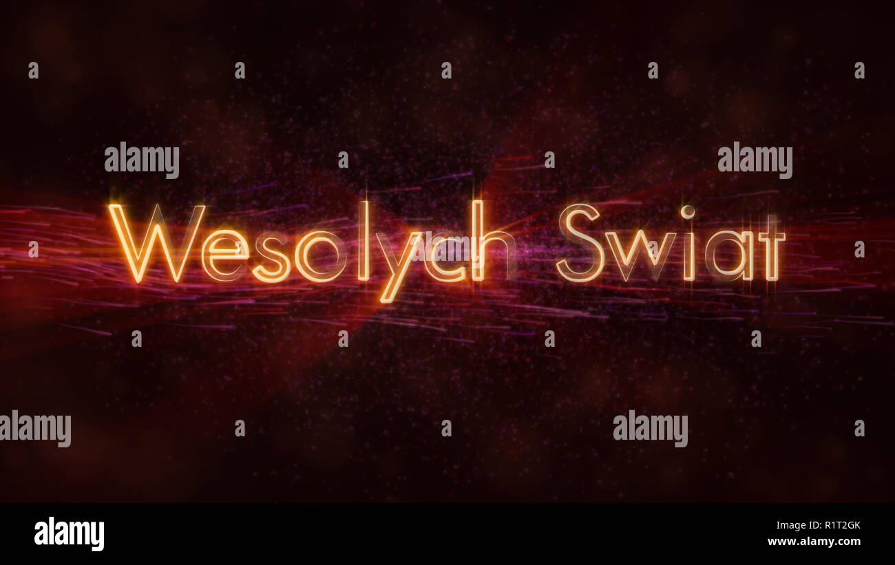 Merry Christmas Text In Polish Wesolych Swiat Loop Animation Over Dark Animated Background With Swirling Stars And Floating Lines Stock Photo Alamy Merry Christmas Text In Polish Wesolych Swiat Loop Animation Over Dark Animated Background With Swirling Stars And Floating Lines Stock Photo Alamy