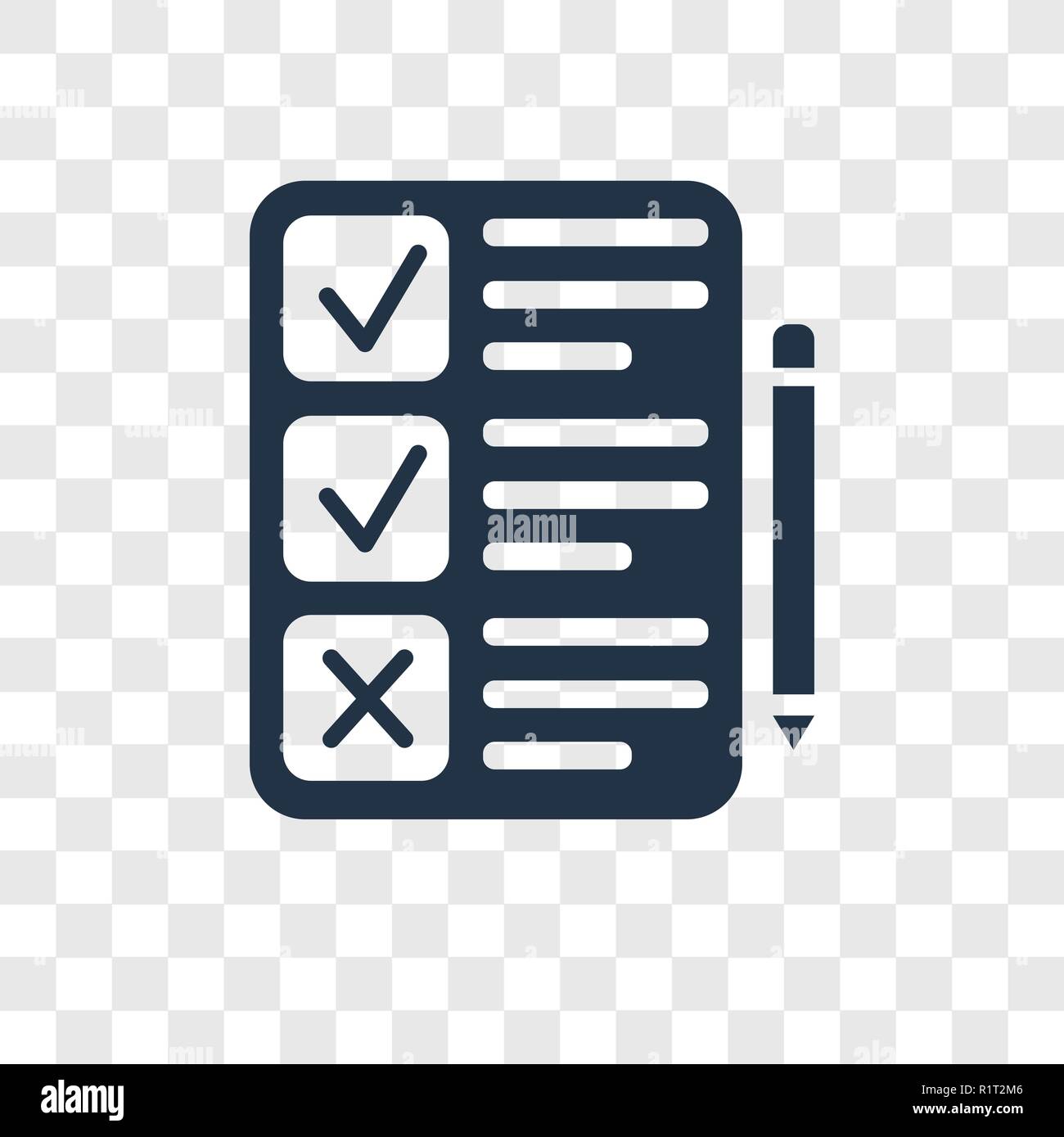 Clipboard vector icon isolated on transparent background, Clipboard ...
