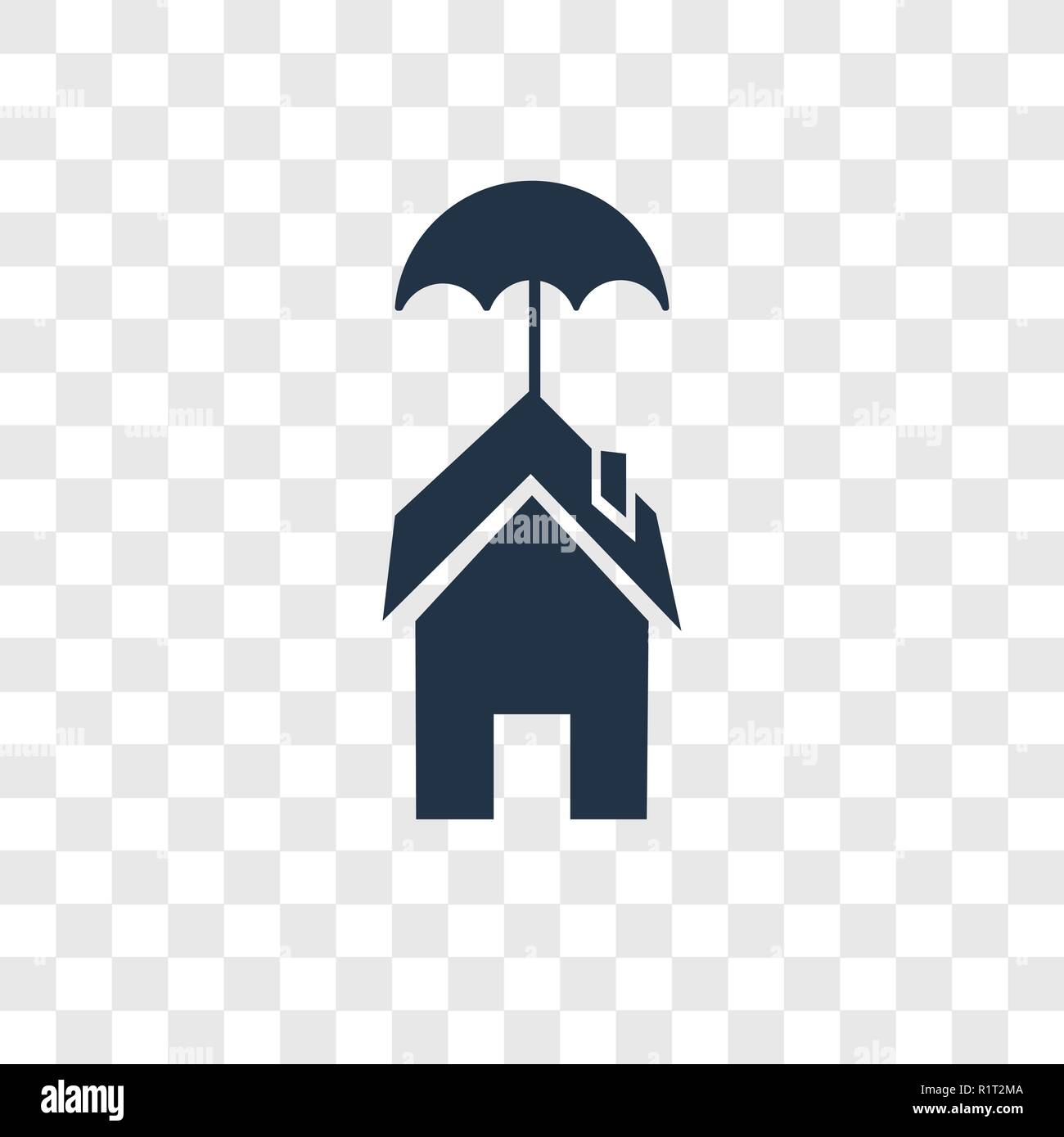 Insurance vector icon isolated on transparent background, Insurance