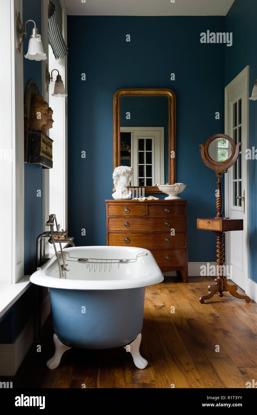 Bathtub in bathroom Stock Photo Alamy