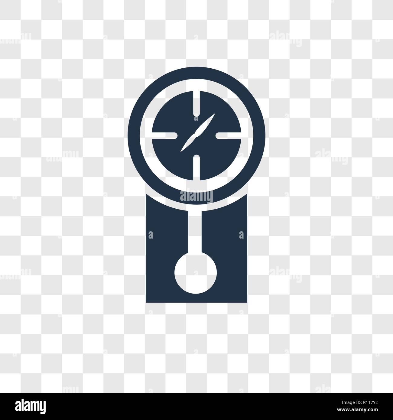 Clock vector icon isolated on transparent background, Clock ...