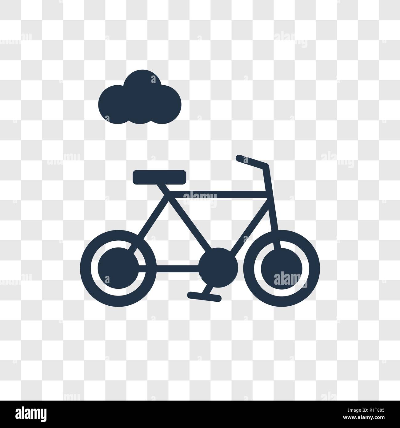 Bike vector icon isolated on transparent background, Bike ...