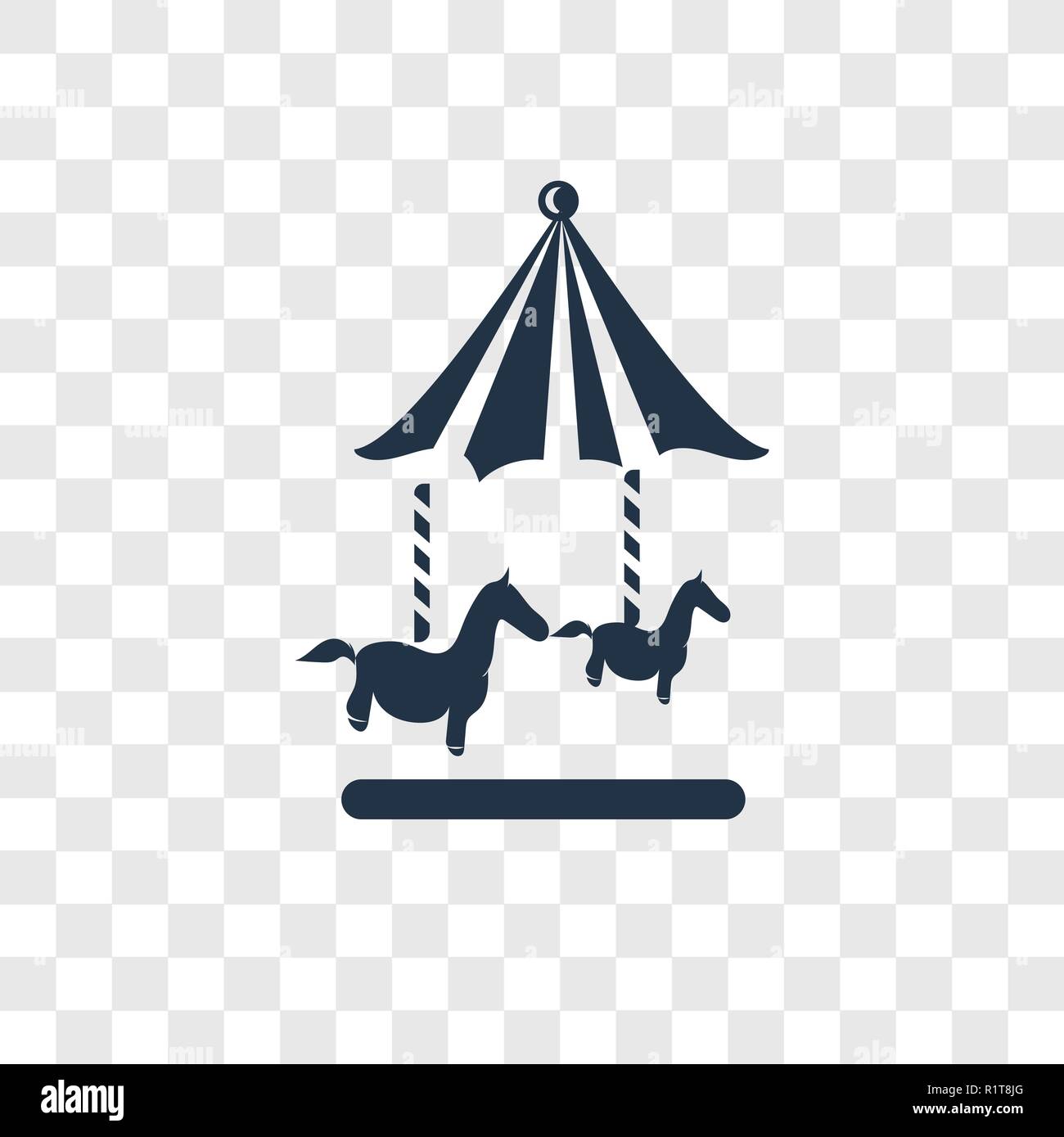 Amusement park vector icon isolated on transparent background ...