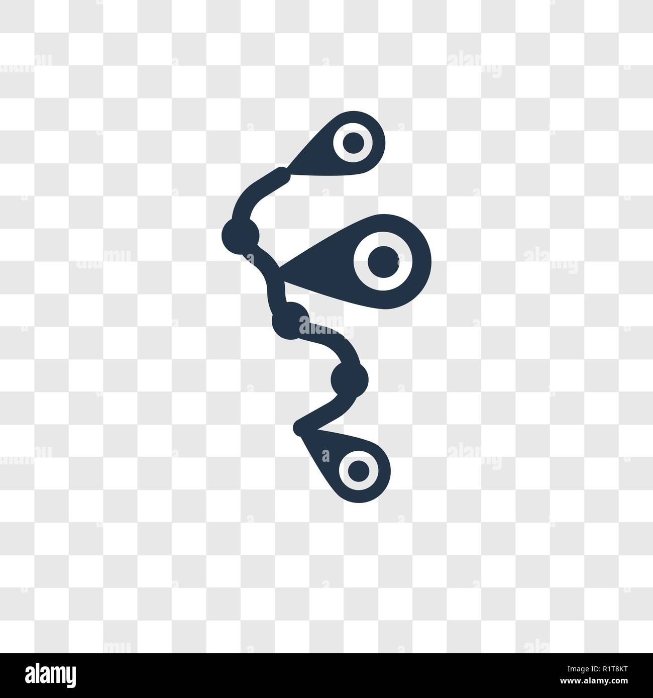 Route vector icon isolated on transparent background, Route