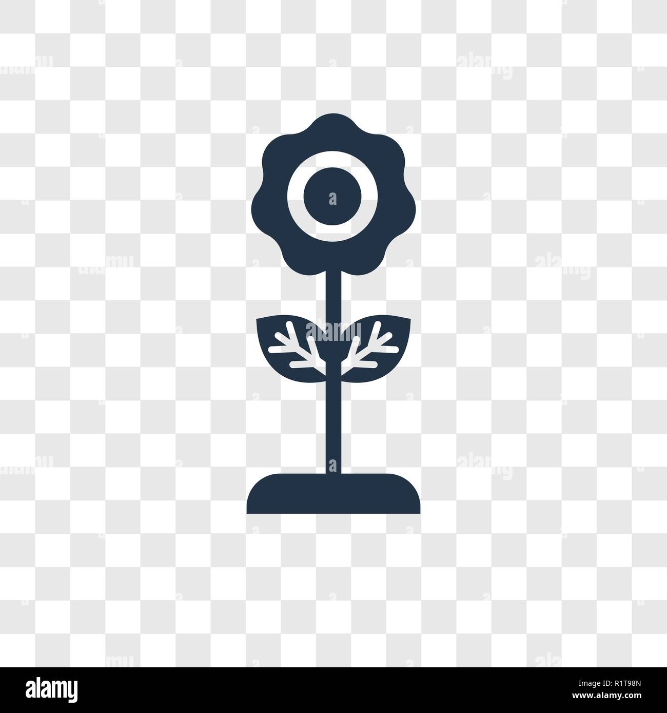 Flower vector icon isolated on transparent background, Flower ...