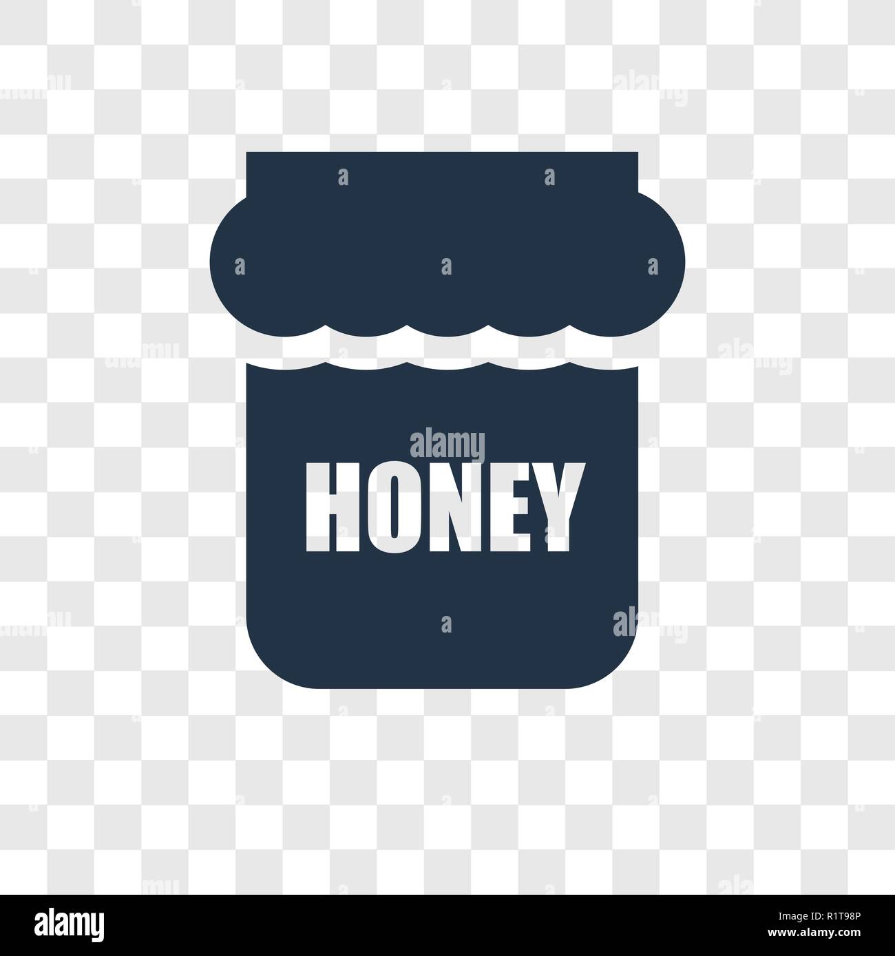 Honey vector icon isolated on transparent background, Honey ...