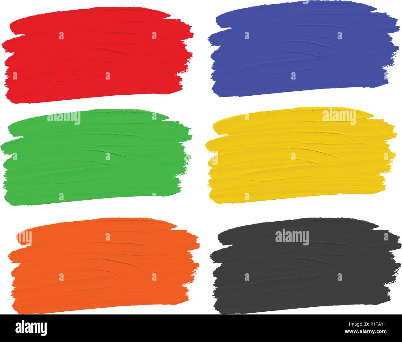 Set of water colour paint illustration Stock Vector Image & Art Alamy