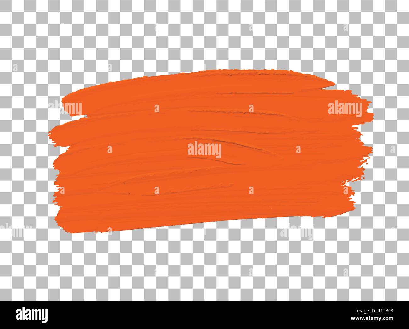 Orange colour paint brush illustration Stock Vector Image & Art - Alamy