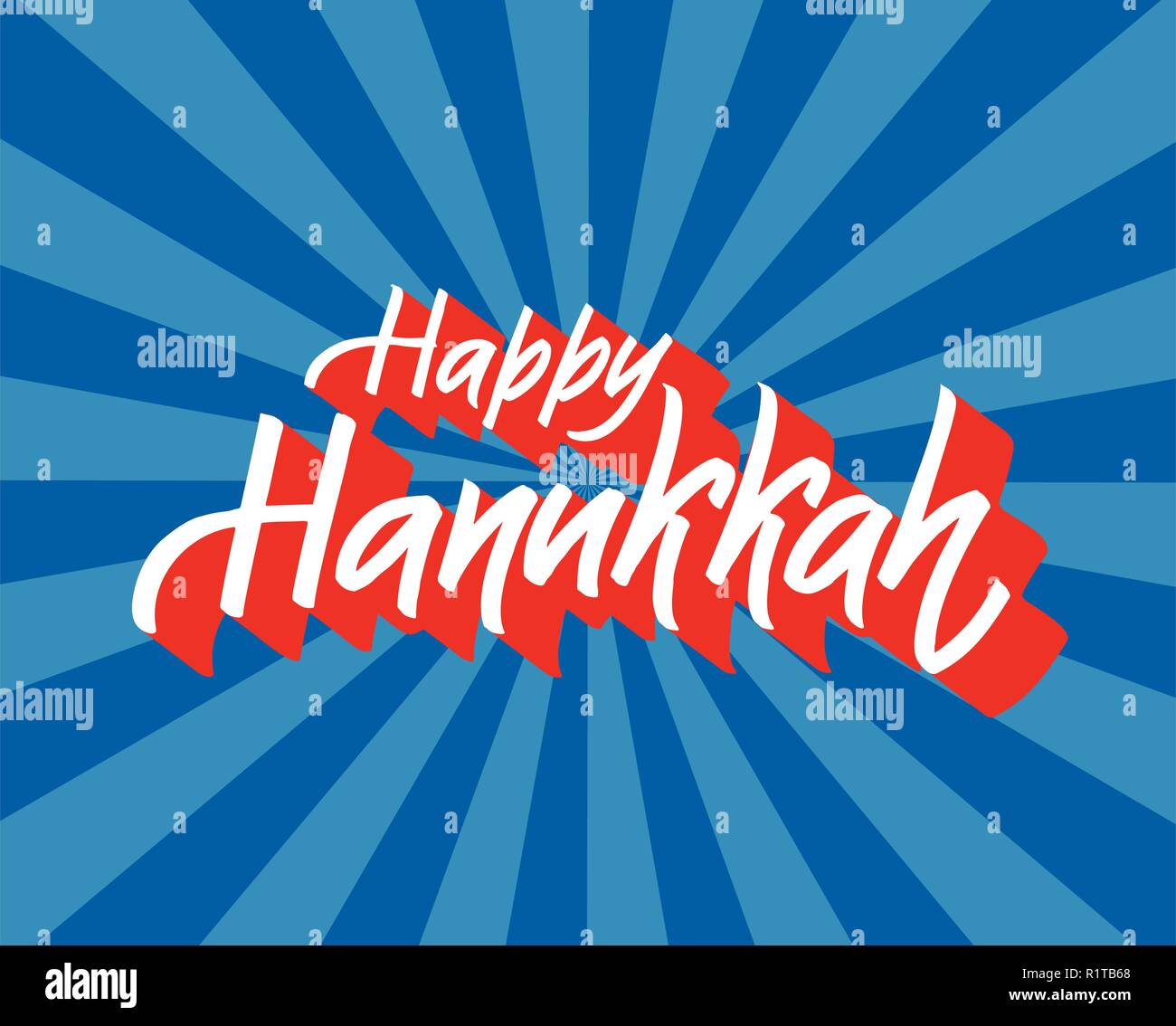 Happy Hanukkah lettering logotype, badge and icon typography.Golden ...