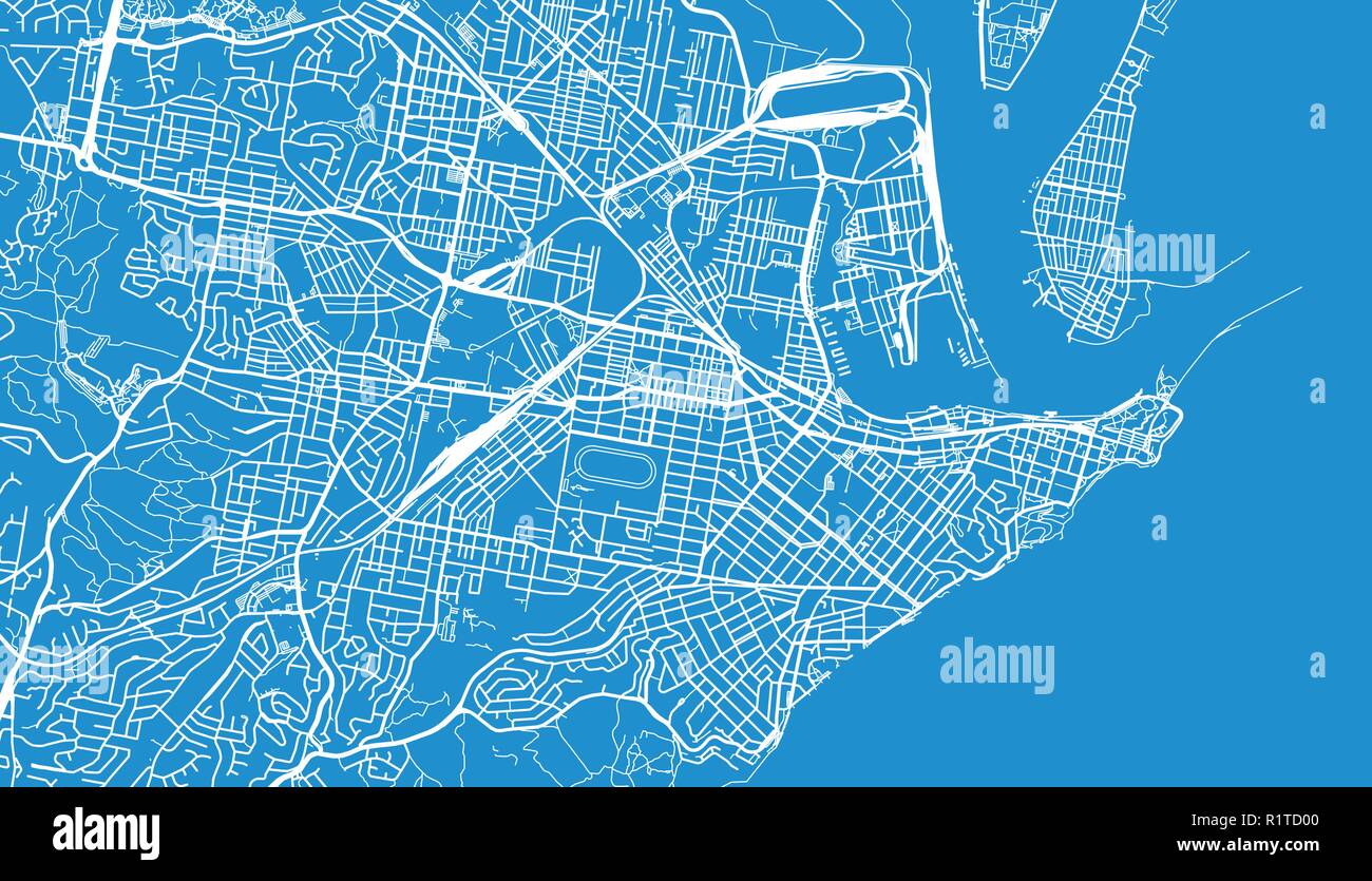 Urban vector city map of Newcastle, Australia Stock Vector Image & Art 