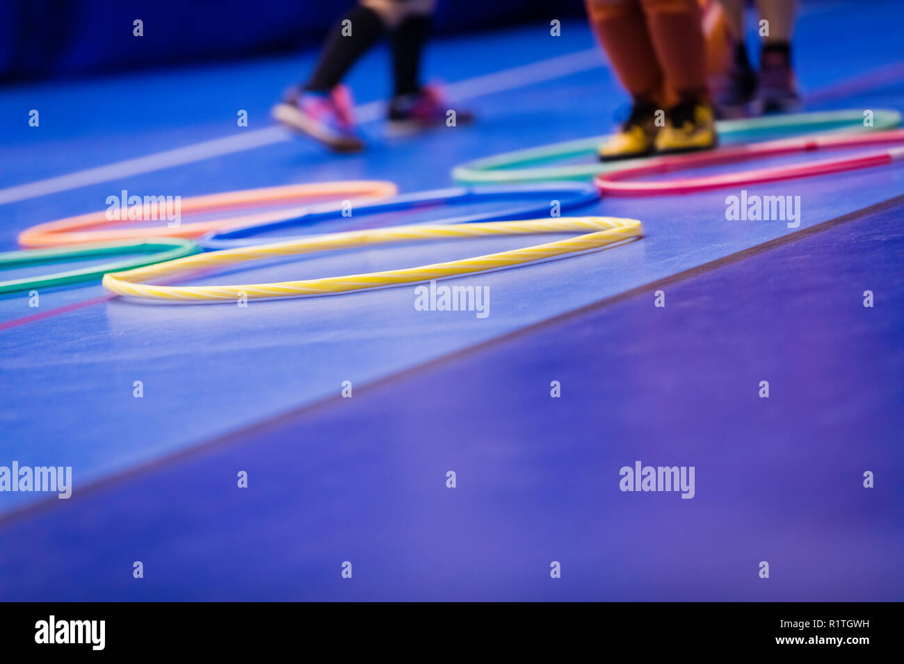 Kids Enjoying Physical Education Class. Gym Class for Children. Kids