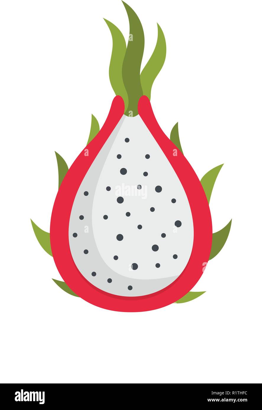 Dragon fruit icon. Flat illustration of dragon fruit vector icon