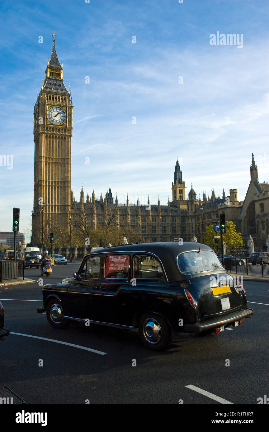 Big Ben With Taxi High Resolution Stock Photography and Images Alamy