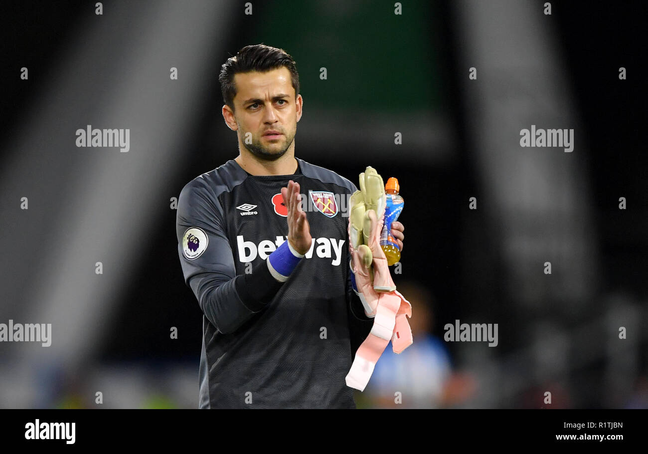 West Ham United goalkeeper Lukasz Fabianski during the Premier League