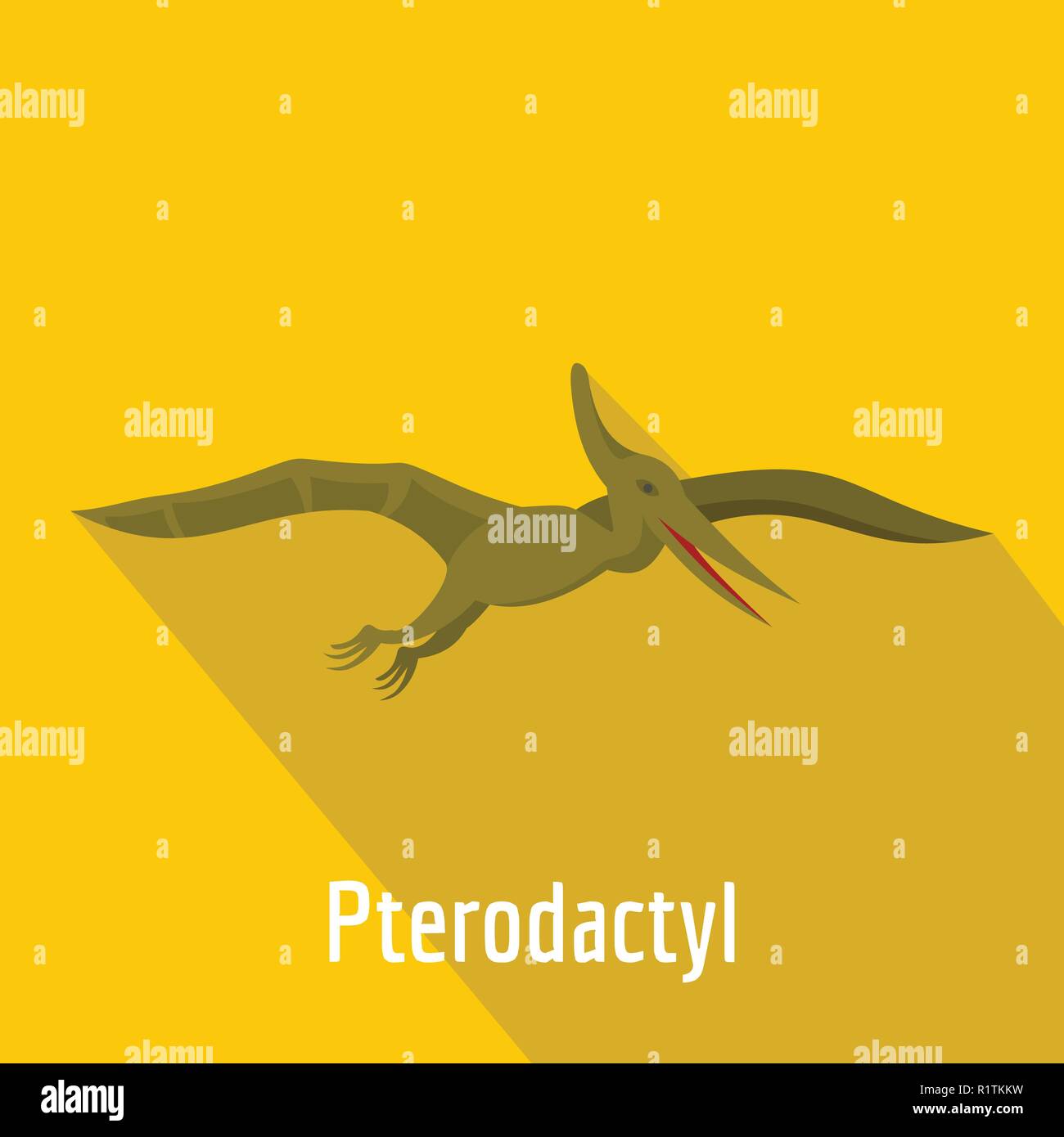 Pterodactyloidea Icon. Detailed Set of Dinosaur Icons. Premium Graphic  Design Stock Illustration - Illustration of meteorite, logo: 132034997