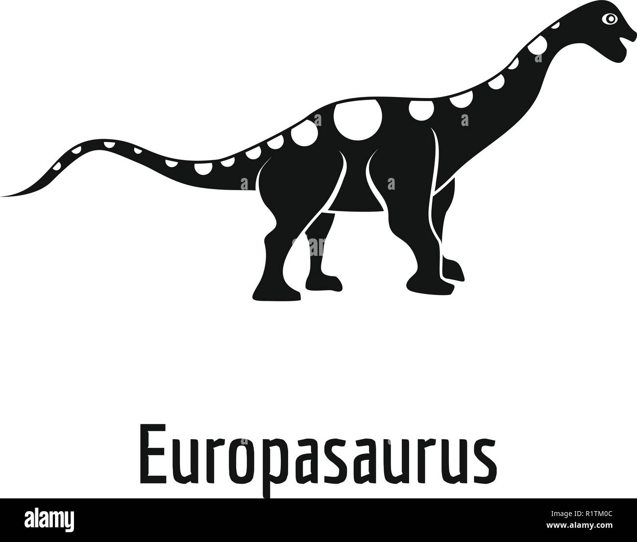 Europasaurus icon. Simple illustration of europasaurus vector icon for ...
