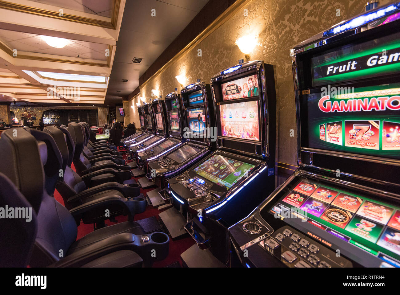 Casino in one of the gambling zone Siberian coin. Altaiskiy Krai. Western Siberia. Russia Stock Photo