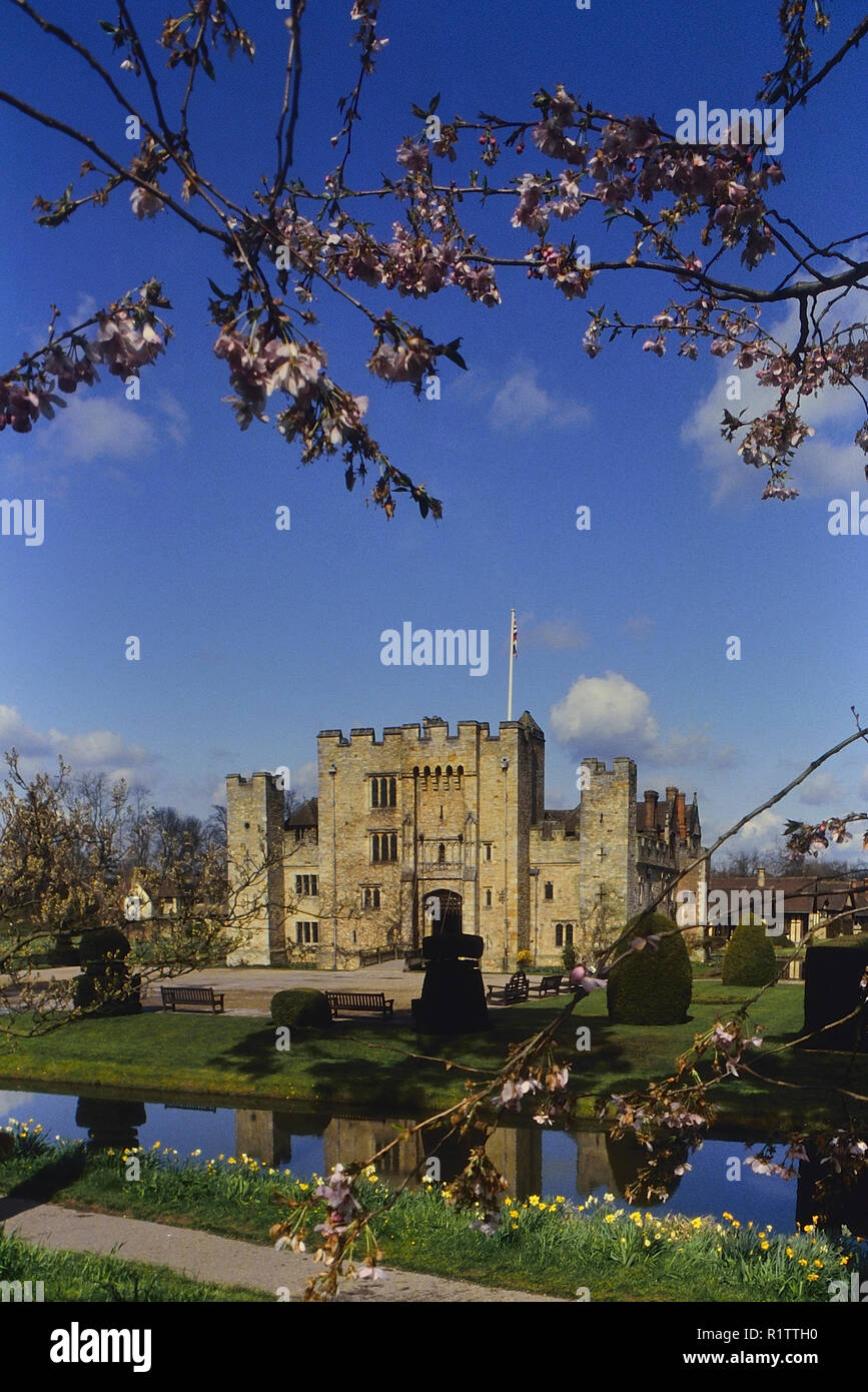 Springtime at Hever Castle, Kent, England, UK Stock Photo