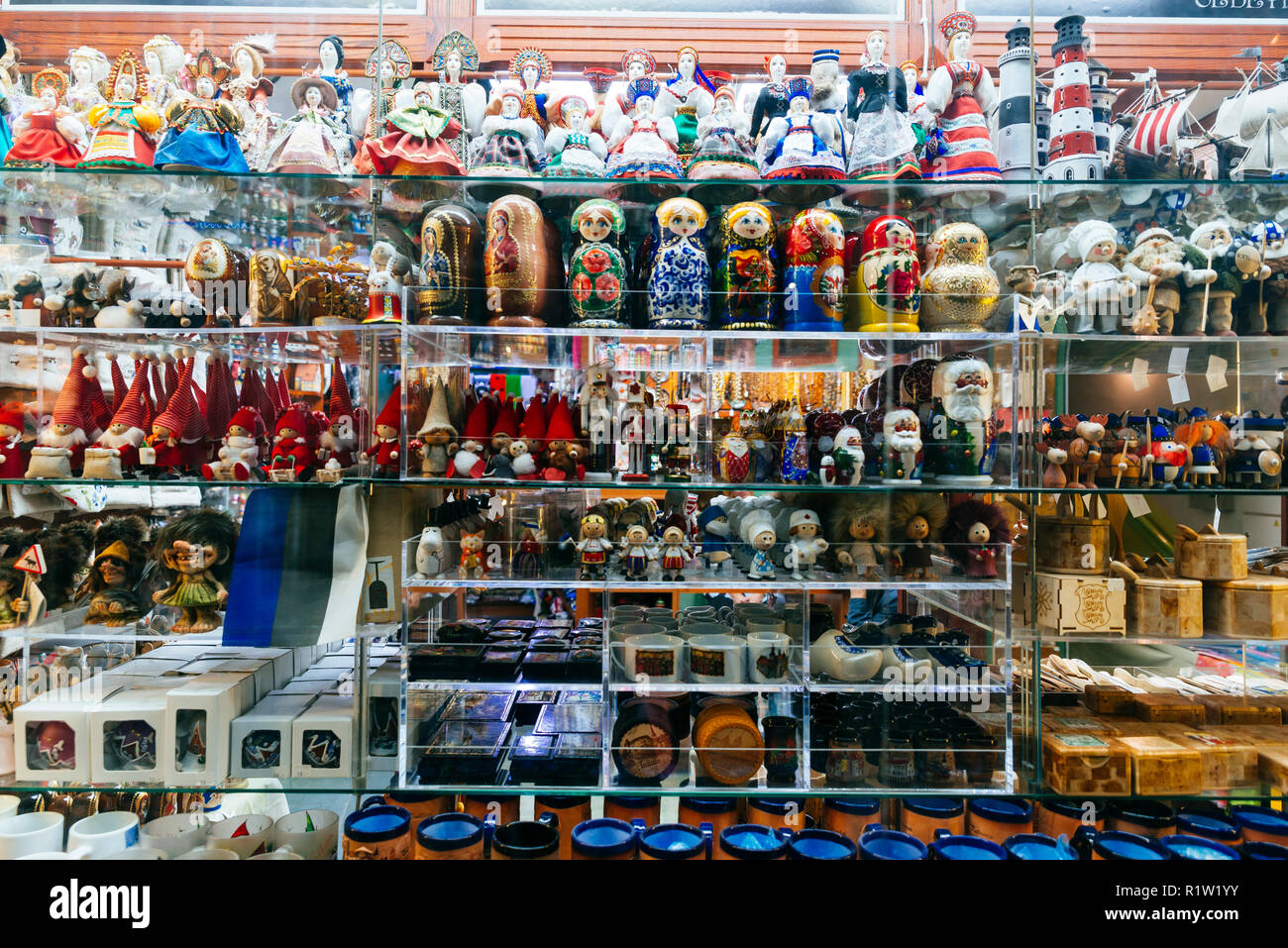 Souvenirs Store. Tallinn, Harju County, Estonia, Baltic states, Europe